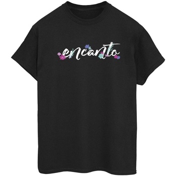 Vêtements Femme T-shirts manches longues Disney Encanto Logo Noir