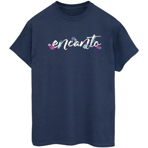 Vêtements Femme T-shirts manches longues Disney Encanto Logo Bleu