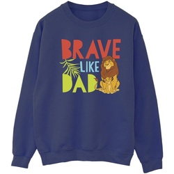 Vêtements Femme Sweats Disney The Lion King Brave Like Dad Bleu