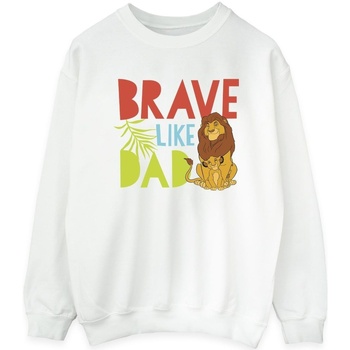 Vêtements Femme Sweats Disney The Lion King Brave Like Dad Blanc