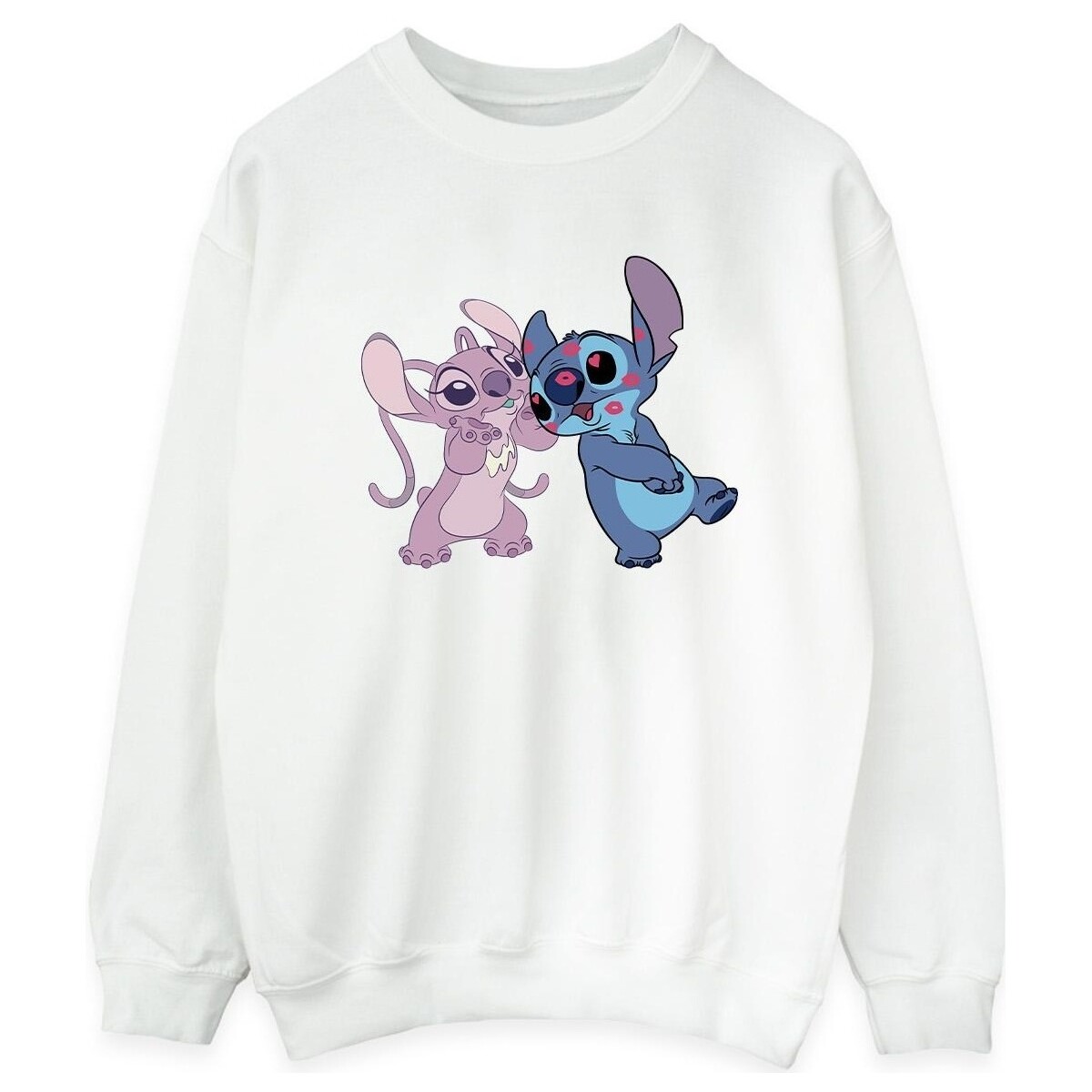 Vêtements Femme Sweats Disney Lilo & Stitch Kisses Blanc