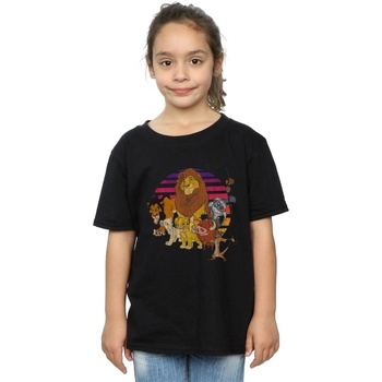 Vêtements Fille T-shirts manches longues Disney The Lion King Pride Family Noir