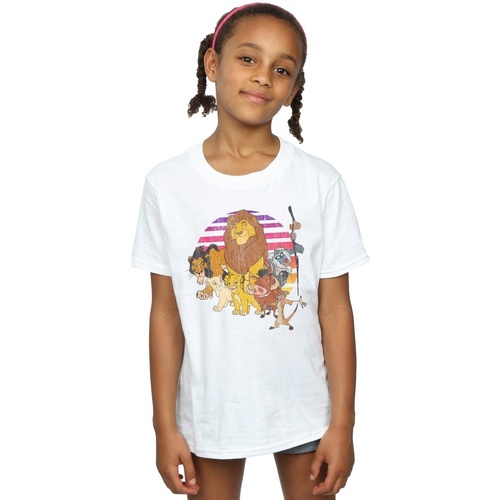 Vêtements Fille T-shirts manches longues Disney The Lion King Pride Family Blanc
