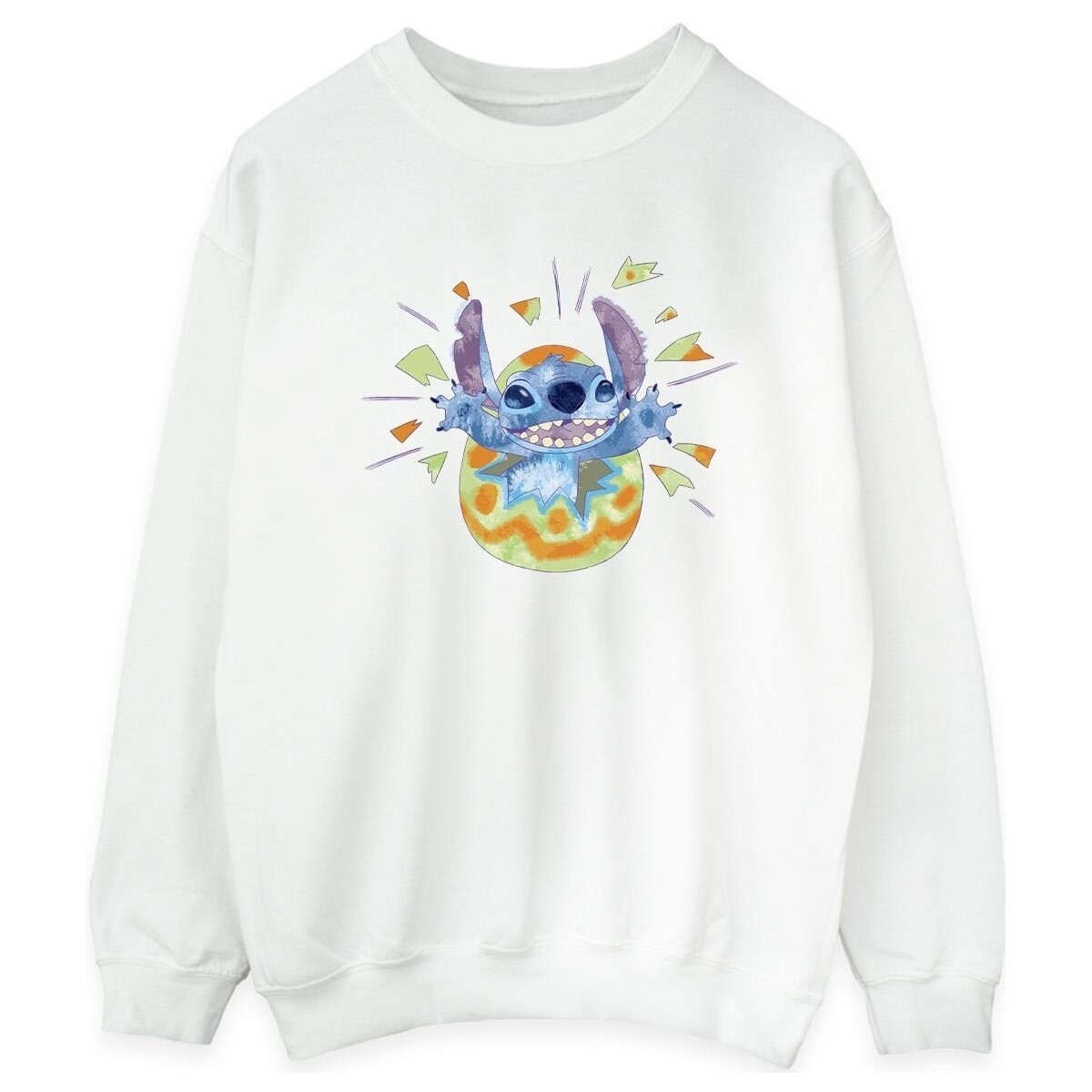 Vêtements Femme Sweats Disney Lilo & Stitch Cracking Egg Blanc
