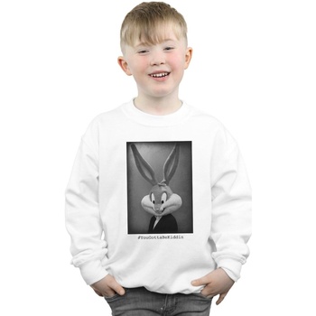 Vêtements Garçon Sweats Dessins Animés Bugs Bunny Yougottabekiddin Blanc