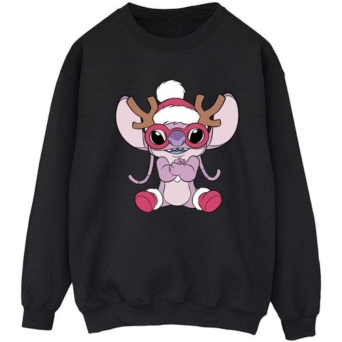 Vêtements Femme Sweats Disney Lilo & Stitch Angel Reindeer Noir