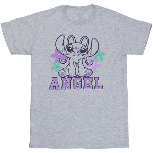 Vêtements Fille T-shirts manches longues Disney Lilo & Stitch Angel Gris