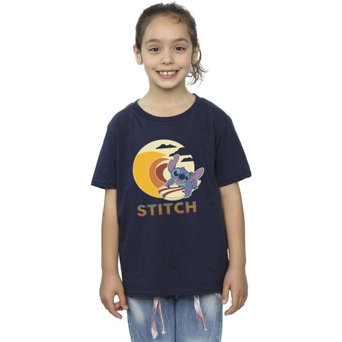 Vêtements Fille T-shirts manches longues Disney Lilo & Stitch Summer Waves Bleu