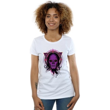 Vêtements Femme T-shirts manches longues Harry Potter Neon Death Eater Blanc