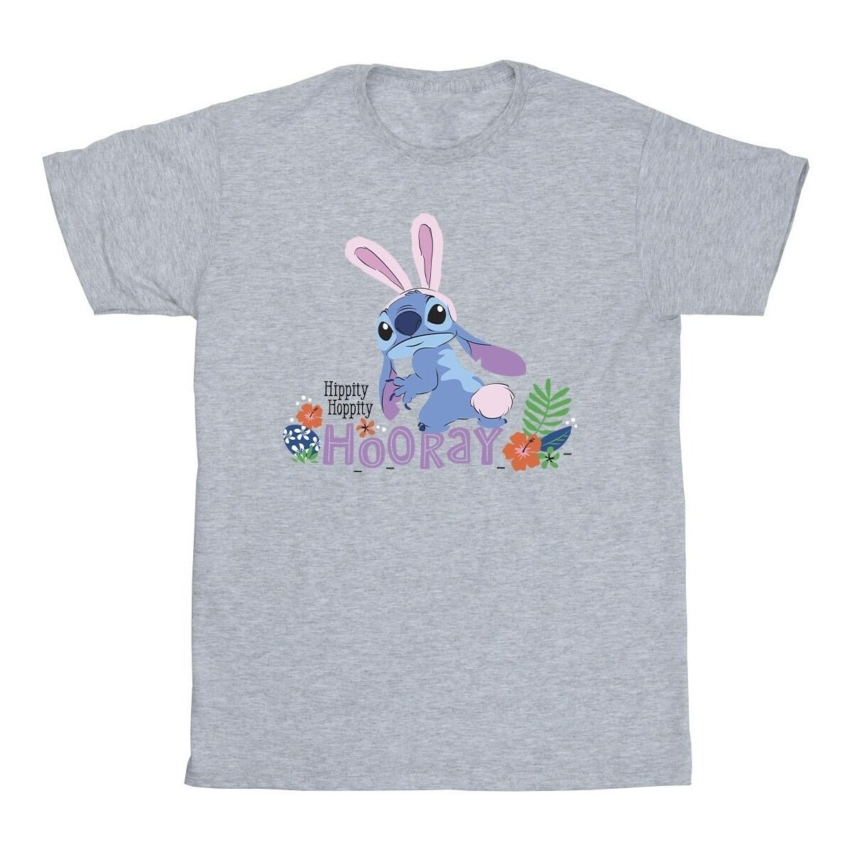 Vêtements Fille T-shirts manches longues Disney Lilo & Stitch Hippity Hop Stitch Gris