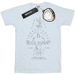 Vêtements Garçon T-shirts manches courtes Dessins Animés Bugs Bunny A Wild Hare Blanc