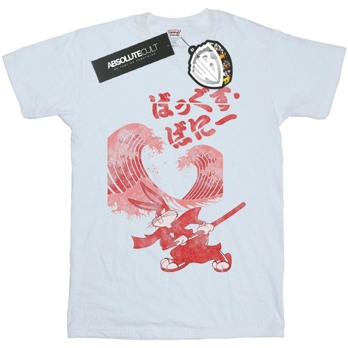Vêtements Garçon T-shirts manches courtes Dessins Animés Bugs Bunny Shogun Blanc