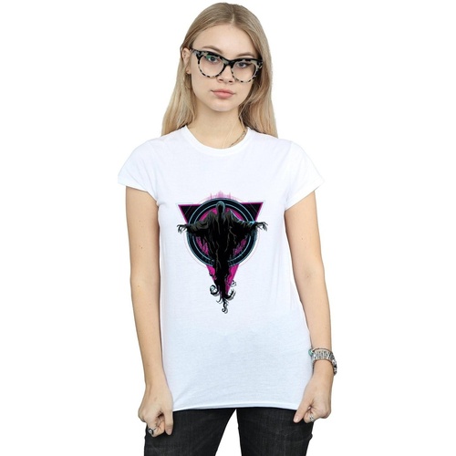 Vêtements Femme T-shirts manches longues Harry Potter Neon Dementors Blanc