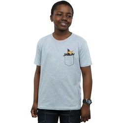 Vêtements Garçon T-shirts manches courtes Dessins Animés Daffy Duck Faux Pocket Gris