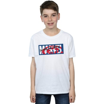 Vêtements Garçon T-shirts manches courtes Marvel Sentinel Of Liberty Logo Blanc