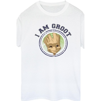 Vêtements Femme T-shirts manches longues Guardians Of The Galaxy Groot Varsity Blanc