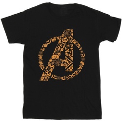 Vêtements Garçon T-shirts Pocket manches courtes Marvel Avengers Halloween Logo Noir