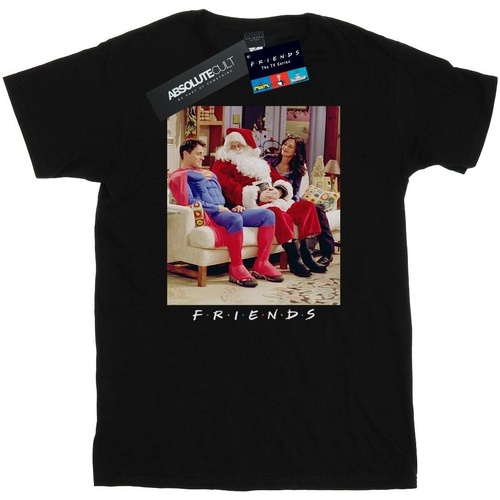 Vêtements Homme T-shirts manches longues Friends Superman And Santa Noir
