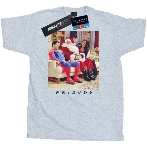 Vêtements Homme T-shirts manches longues Friends Superman And Santa Gris