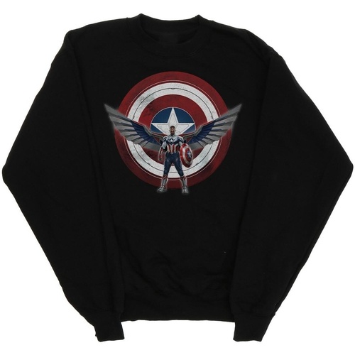Vêtements Homme Sweats Marvel Falcon And The Winter Soldier Captain America Shield Pose Noir