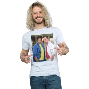 Vêtements Homme T-shirts manches longues Friends 80's Ross And Chandler Gris