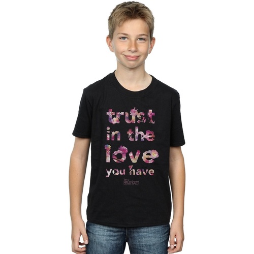 Vêtements Garçon T-shirts manches courtes Disney Maleficent Mistress Of Evil Trust In The Love Noir