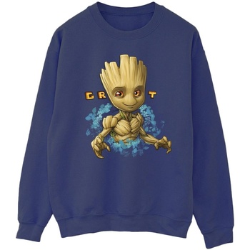 Vêtements Homme Sweats Guardians Of The Galaxy Groot Flowers Bleu