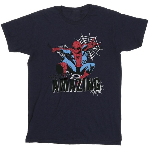 Vêtements Fille T-shirts manches longues Marvel Spider-Man Amazing Bleu