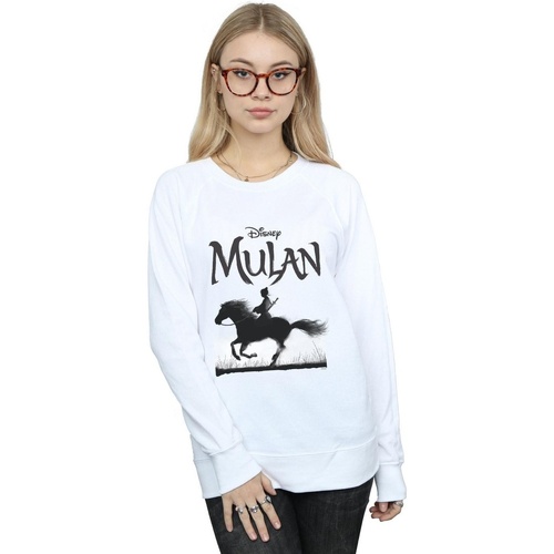 Vêtements Femme Sweats Disney Mulan Movie Mono Horse Blanc