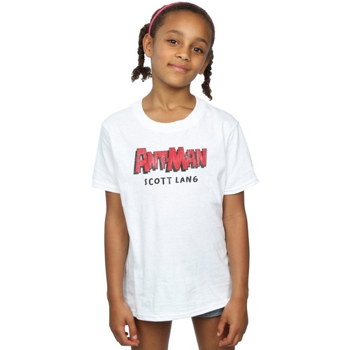 Vêtements Fille T-shirts manches longues Marvel Ant-Man AKA Scott Lang Blanc