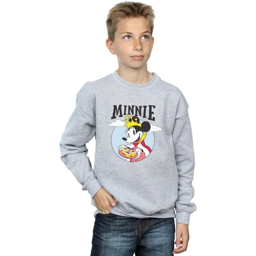 Vêtements Garçon Sweats Disney Minnie Mouse Queen Gris