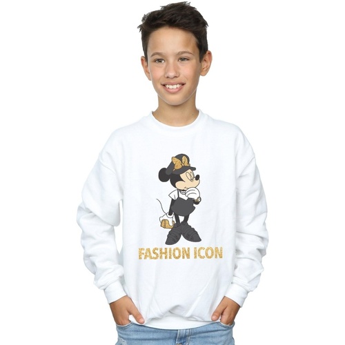 Vêtements Garçon Sweats Disney Minnie Mouse Fashion Icon Blanc