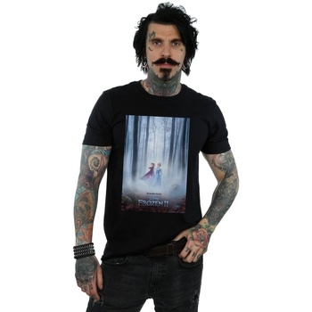 Vêtements Homme T-shirts manches longues Disney Frozen 2 Movie Poster Noir