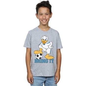 Vêtements Garçon T-shirts manches courtes Disney Donald Duck Bring It Gris