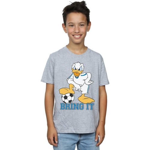 Vêtements Garçon T-shirts manches courtes Disney Donald Duck Bring It Gris