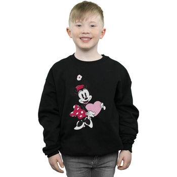 Vêtements Garçon Sweats Disney Minnie Mouse Love Heart Noir