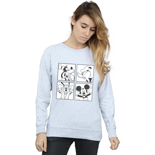 Vêtements Femme Sweats Disney Mickey, Donald, Goofy And Pluto Boxed Gris