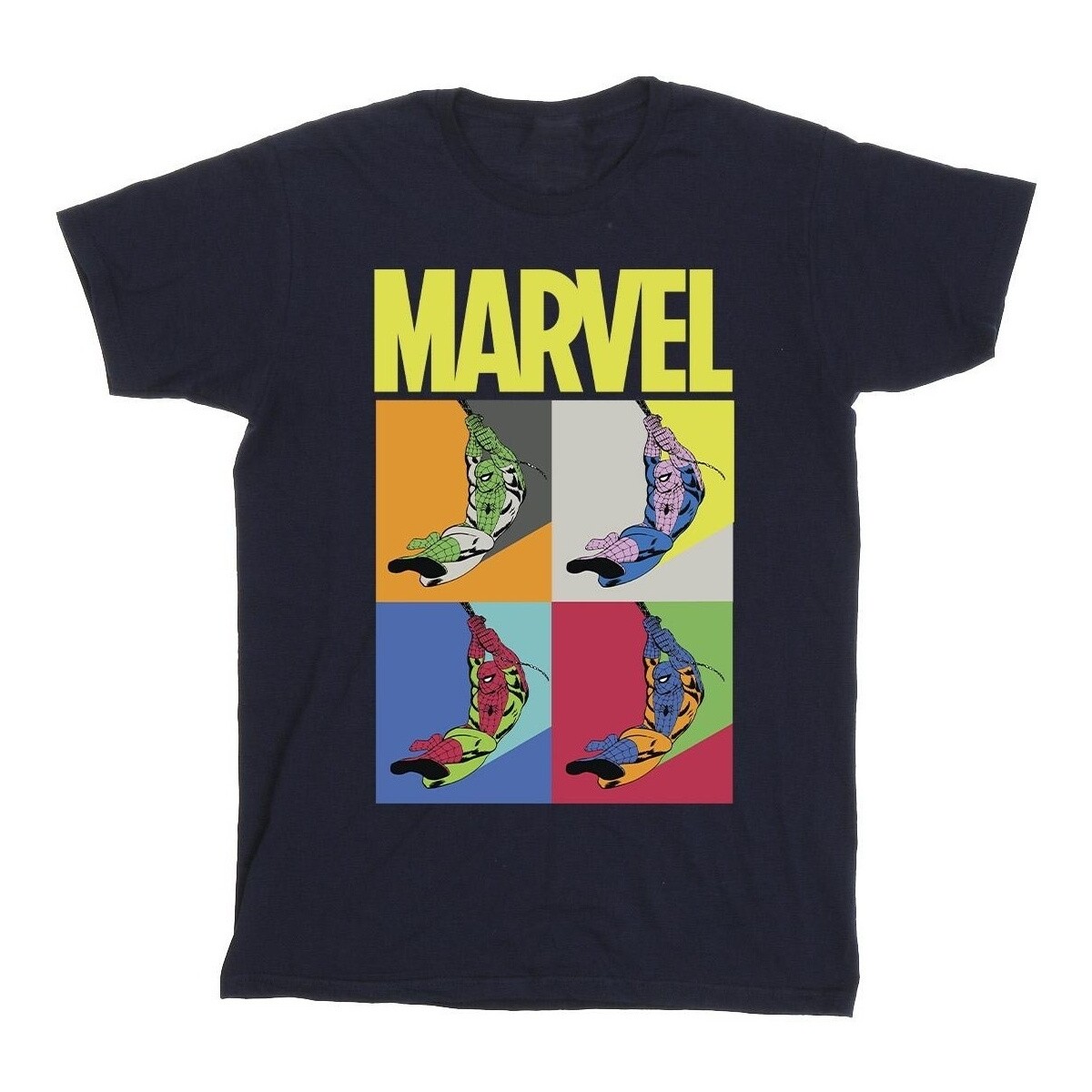 Vêtements Fille T-shirts manches longues Marvel Spider-Man Pop Art Bleu