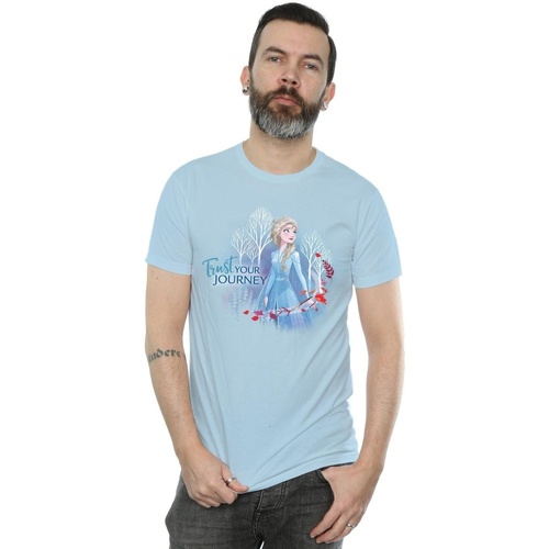 Vêtements Homme T-shirts manches longues Disney Frozen 2 Trust Your Journey Bleu