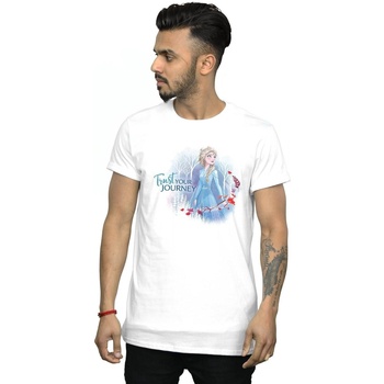 Vêtements Homme T-shirts manches longues Disney Frozen 2 Trust Your Journey Blanc