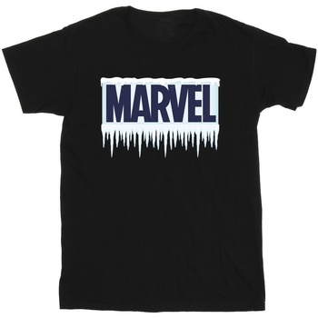 Vêtements Fille T-shirts manches longues Marvel Icicle Logo Noir