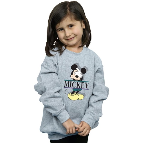 Vêtements Fille Sweats Disney Mickey Mouse Letters Gris