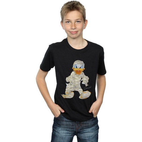 Vêtements Garçon T-shirts manches courtes Disney Mummy Donald Duck Noir
