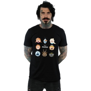 Vêtements Homme T-shirts manches longues Disney Frozen Heads Noir