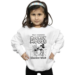 Vêtements Fille Sweats Disney Mickey Mouse Steamboat Willie Blanc