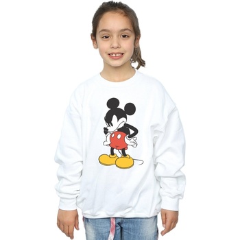 Vêtements Fille Sweats Disney Mickey Mouse Angry Look Down Blanc