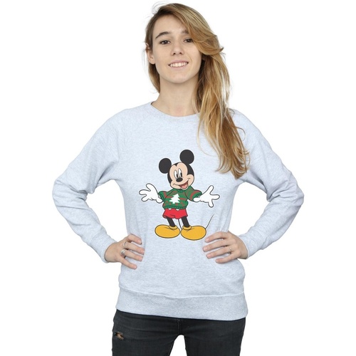 Vêtements Femme Sweats Disney Mickey Mouse Christmas Jumper Stroke Gris
