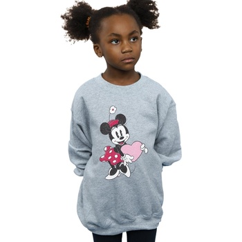 Vêtements Fille Sweats Disney Minnie Mouse Love Heart Gris