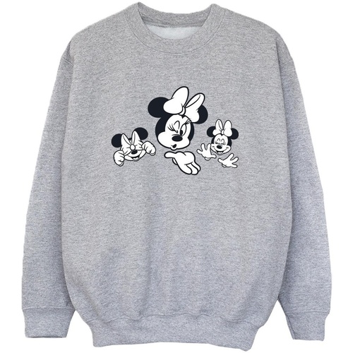 Vêtements Garçon Sweats Disney MM6 Maison Margiela snake logo-print hoodie Black Gris