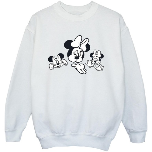 Vêtements Garçon Sweats Disney Minnie Mouse Three Faces Blanc